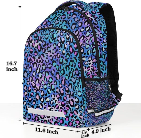 Cheetah Backpack Boys Girls Schoolbag Children Bookbag,Fashion Leopard Print Laptop Notebook Tablet School Bag Stylish Casual Daypack Students Teens Travel Bags