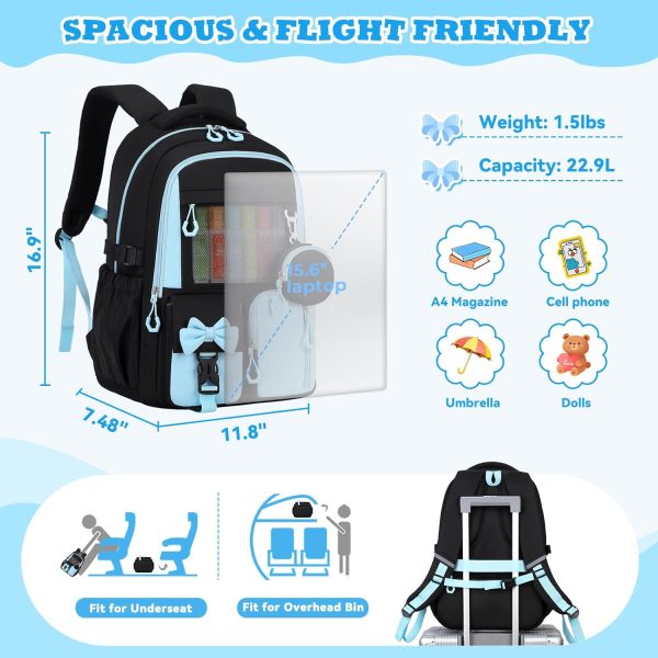 Backpack for School, Kids Backpacks for Girls, Girls Cute Bookbag for Teens, Schoolbag for Elementary Middle School Students, Girl Backpacks Ages 6-8, With Coin Purse, Travel, Camp