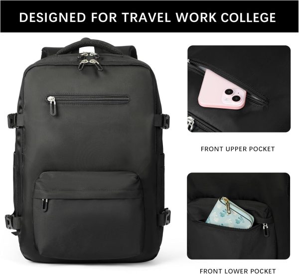 Travel Laptop Backpack, Airplane Approved Travel Backpack Suitcase For Men Women, Lightweight College High School 40L Luggage Bag 17inch College High School Laptop Backpack Gifts For Business