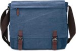 Canvas Messenger Bag for Men Women,Travel Satchel Shoulder bag 15.6 Inch Laptop Bag briefcase Business