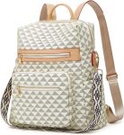 Makes Backpack Purse for Women PU Leather Travel Satchel Handbag Convertible Design Bag with Purse 2 Piece