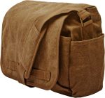Classic Vintage Messenger Bag - Original Heavyweight Cotton Canvas Shoulder Bag with Upgraded Features