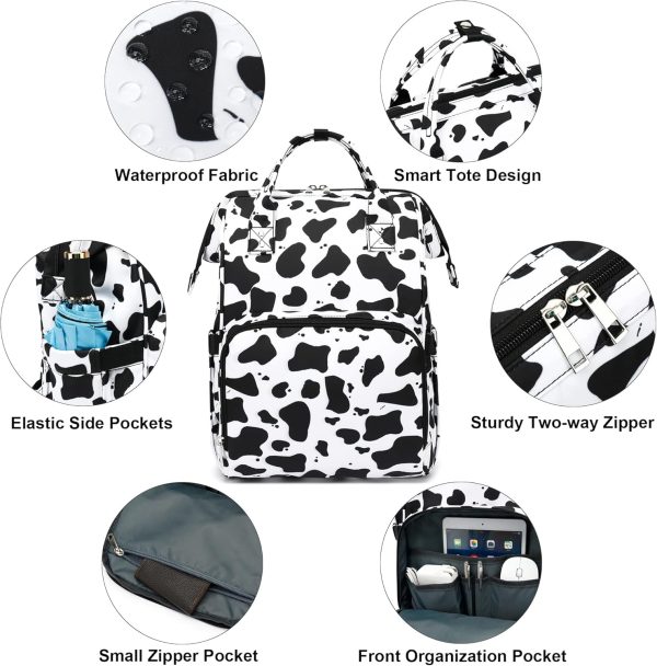 Women Laptop Backpack, College School Backpack Bookbag 15.6 Inch Computer Backpacks for Work Business Travel