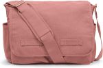 Classic Vintage Messenger Bag - Original Heavyweight Cotton Canvas Shoulder Bag with Upgraded Features