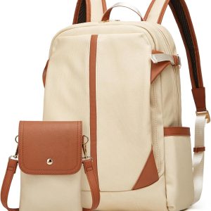 Makes Backpack Purse for Women PU Leather Travel Satchel Handbag Convertible Design Bag with Purse 2 Piece