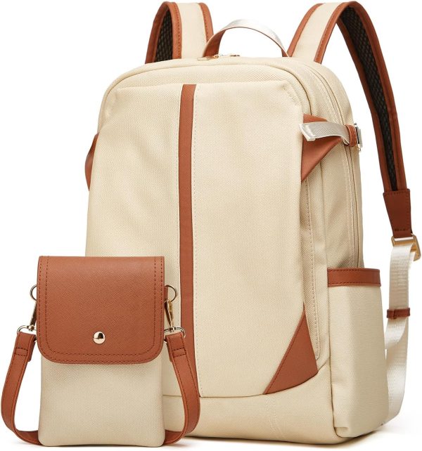 Makes Backpack Purse for Women PU Leather Travel Satchel Handbag Convertible Design Bag with Purse 2 Piece