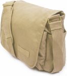 Classic Vintage Messenger Bag - Original Heavyweight Cotton Canvas Shoulder Bag with Upgraded Features